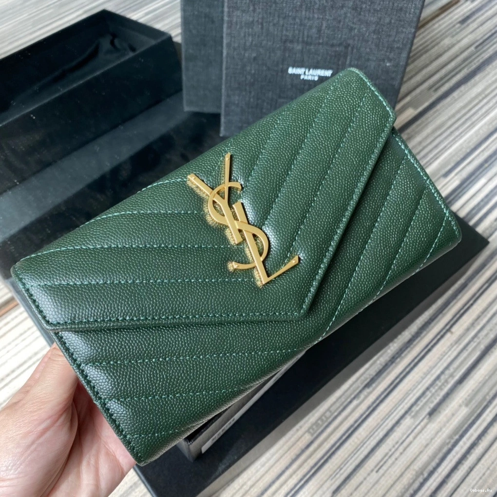 YSL FLAP MONOGRAM LARGE WALLET 0811